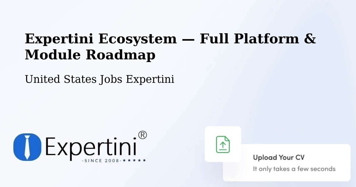 Expertini Ecosystem — Full Platform & Module Roadmap – Pinebluff